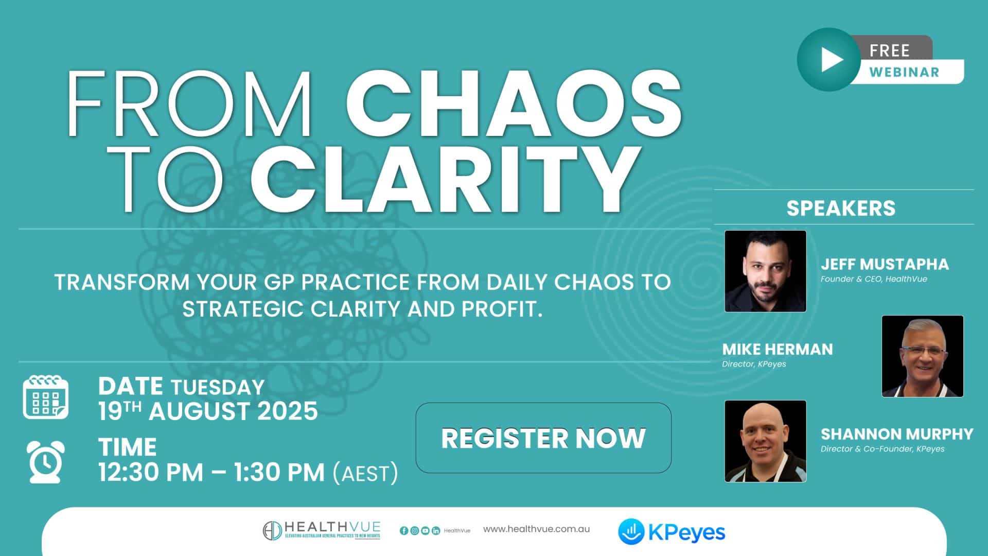 Webinar From Chaos to Clarity YT Thumbnail